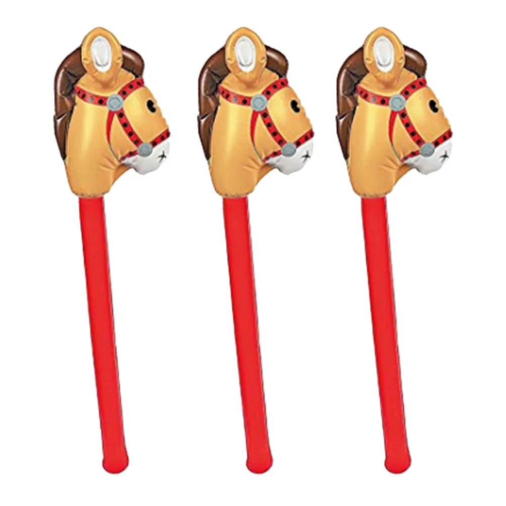 

Horse Stick Inflatable Balloon Sticks Toy Party Cowboy Kids Adecorations Birthdayhorses Toys Inflate Jungle Accessories Theme
