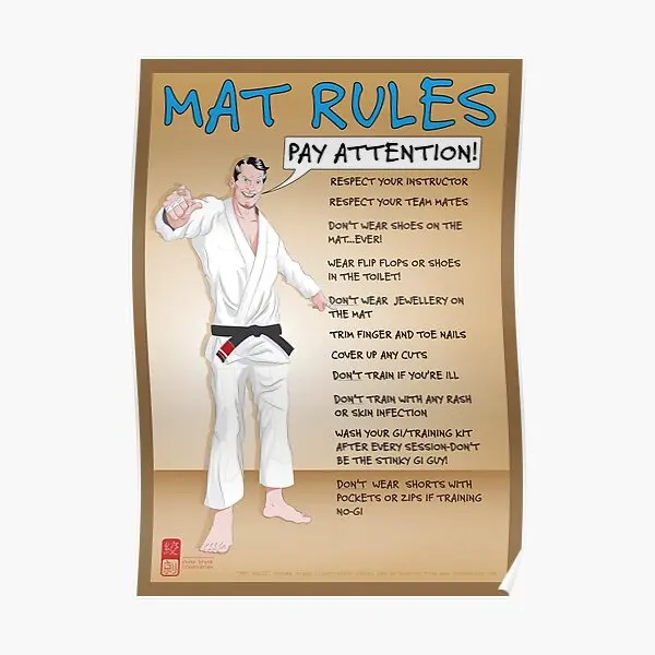 

Mat Rules Poster Modern Picture Funny Home Art Vintage Mural Painting Print Wall Room Decor Decoration No Frame