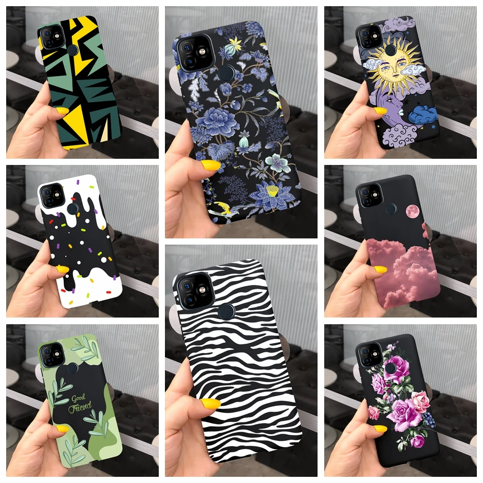 

For ITEL P36 Play Fashion Painted Soft TPU Phone Bumper Case For ITEL P 36 P36 Play Black Cool Cover Capa