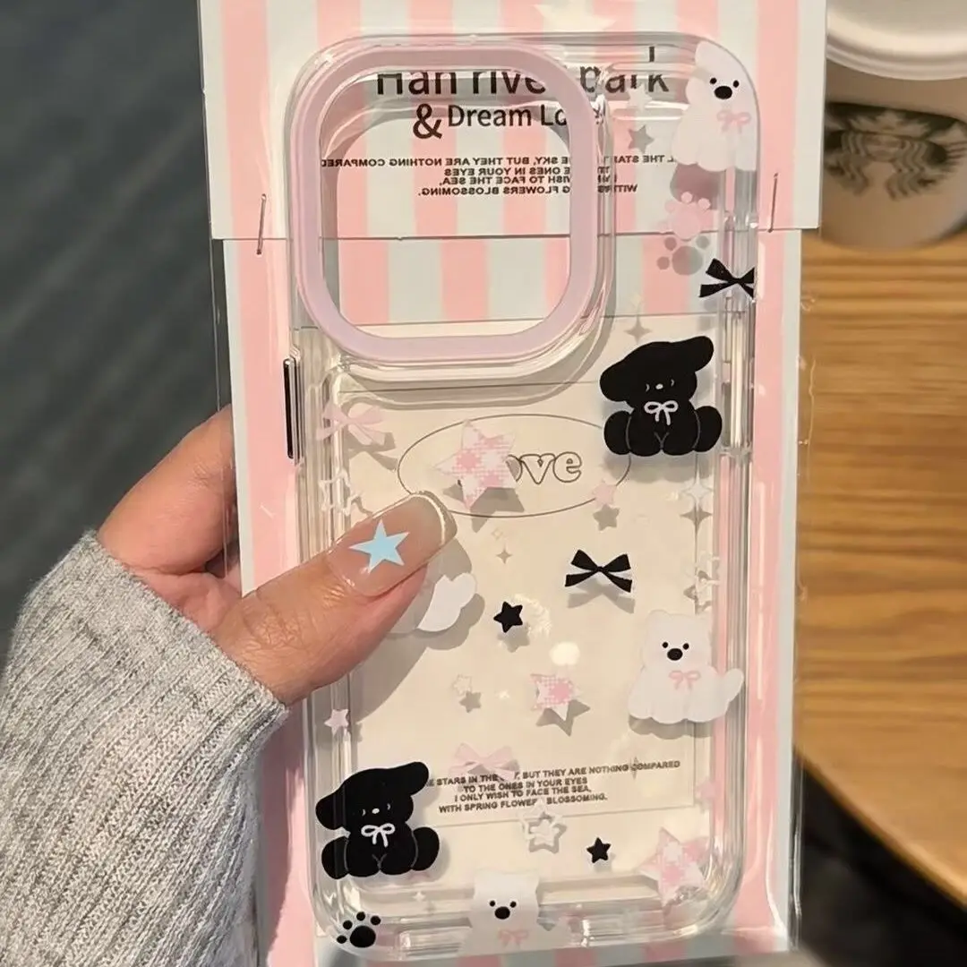 SEIRASSIM мультяшный медведь милый чехол для телефона iphone 15 pro max 14 plus 13 11 12 силиконовый