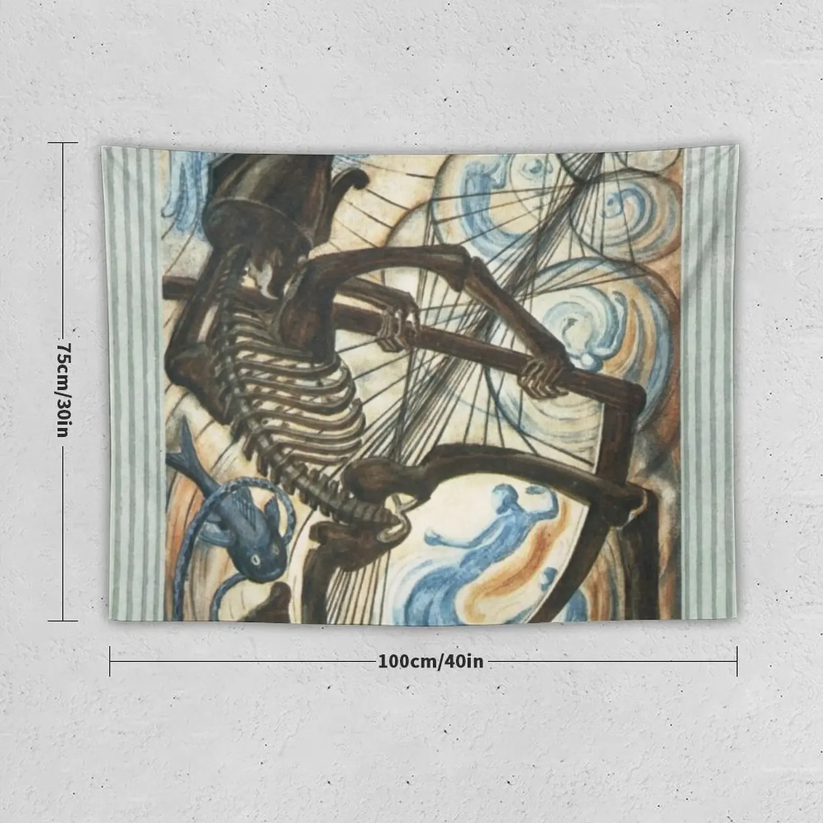 Декоративный гобелен Thoth Tarot / The Death Aleister Crowley комнатные украшения эстетический