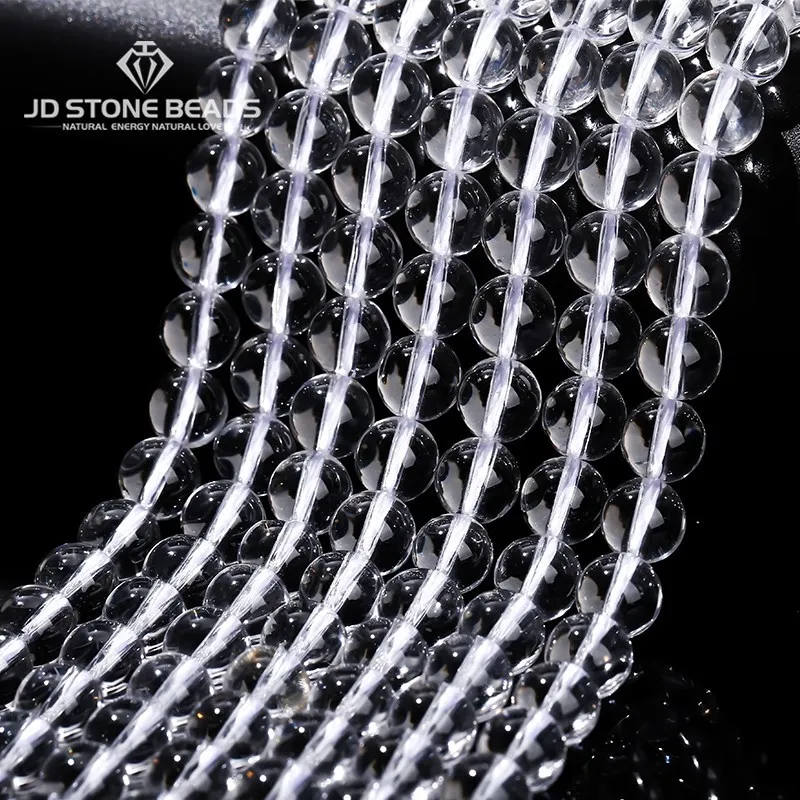 7A качественная натуральная белая прозрачная фотография для изготовления ювелирных изделий Diy браслет ожерелье серьги аксессуар 15 дюймов нить