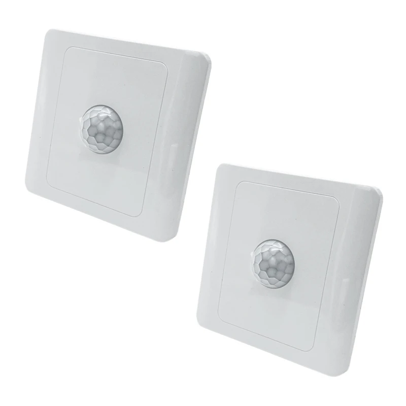 

2X PIR Infrared Motion Sensor Switch 220V Auto Control LED Lamp Lighting Switch Smart Body Induction Detector
