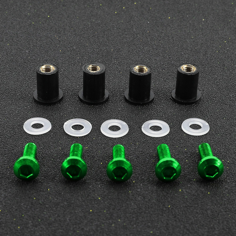 Крепежные гайки двигателя M5 крепежные болты на лобовое стекло для Kawasaki ZXR 250/R 400 750