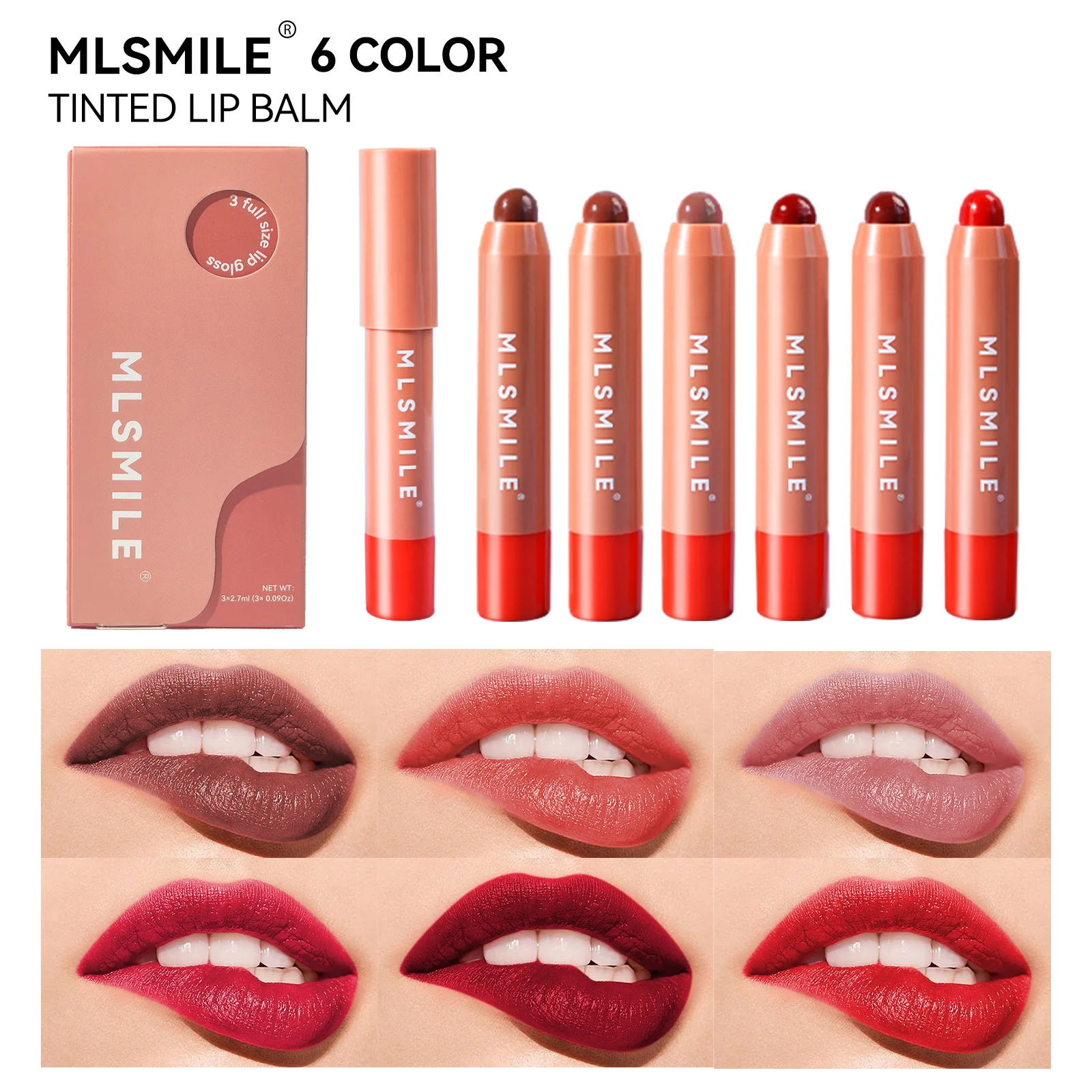Питательная Увлажняющая губная помада MLSMILE бальзам для губ с перекрестными