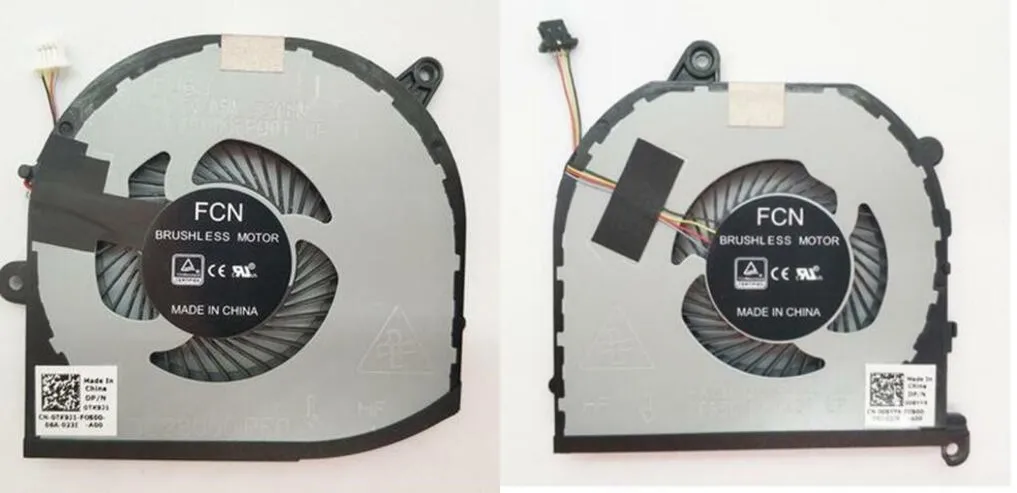 Новый OEM для DELL XPS 15 9560 9570 Precision 5520 M5530 CPU & GPU Fan 0008YY9 00TK9J1