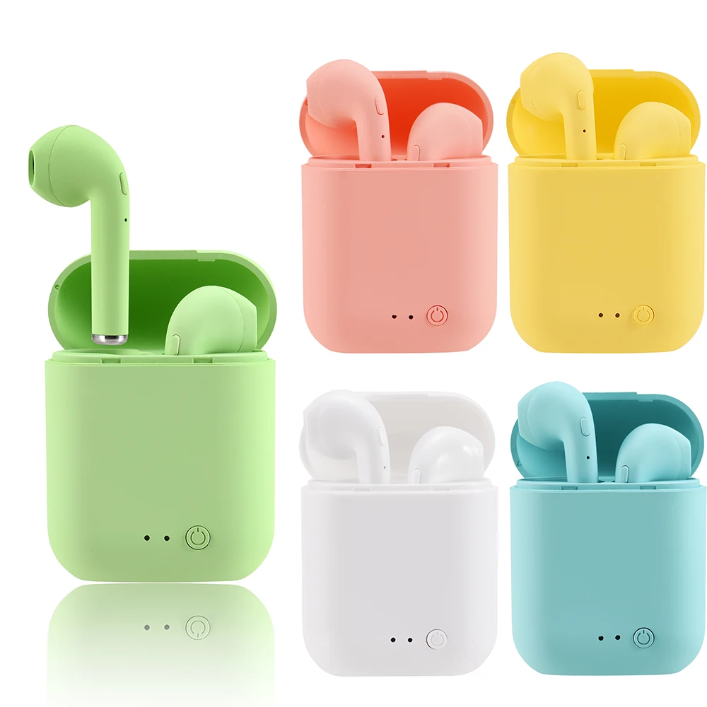 TWS Wireless Bluetooth Headset Mini Macaron Color Sport HIFI Stereo Arphones Suitable for Xiao Mi Huawei Apple Earphones