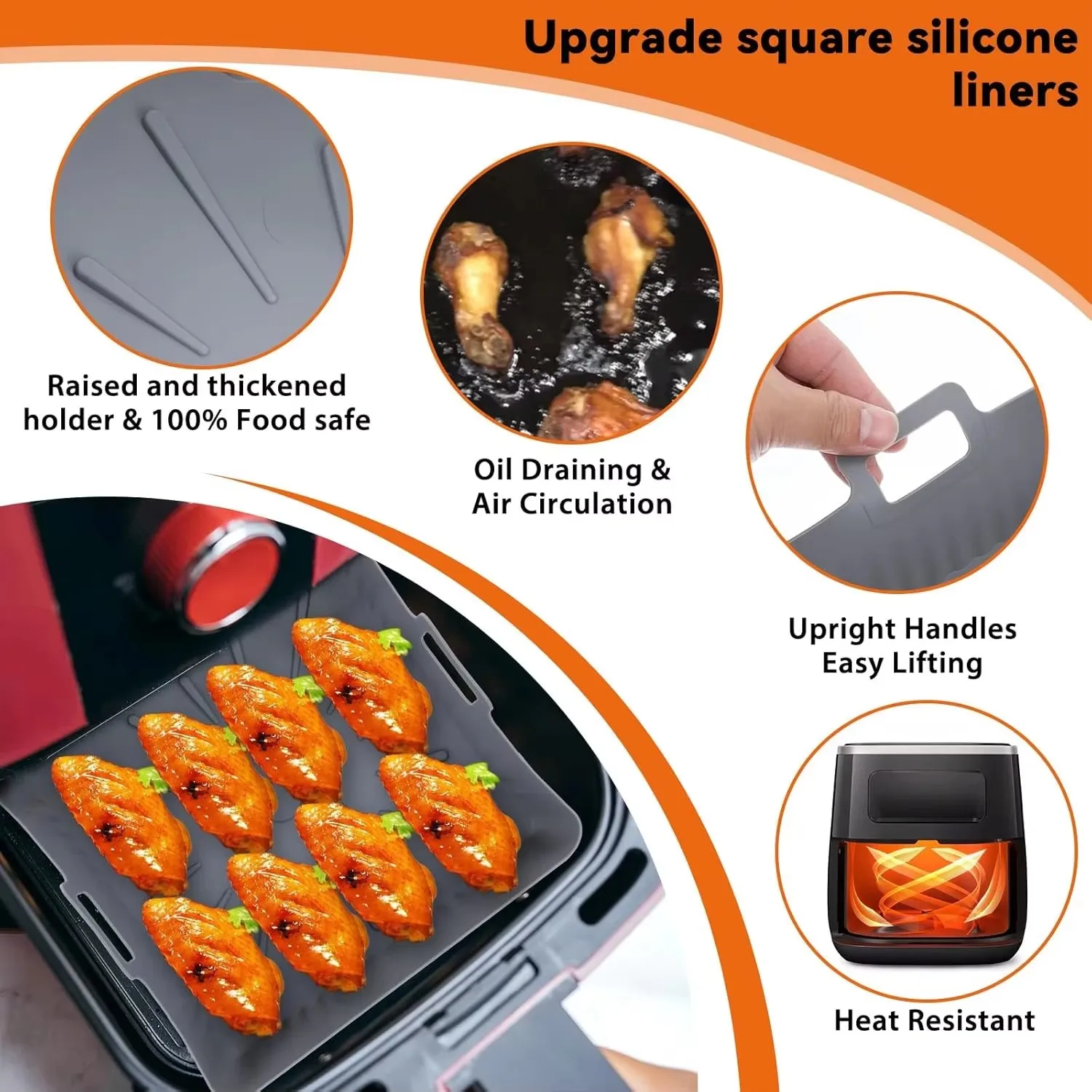 Аксессуары для фритюрниц 23 см COSORI 6 л/6 2 4 л одноразовая бумага фритюрницы/стойка