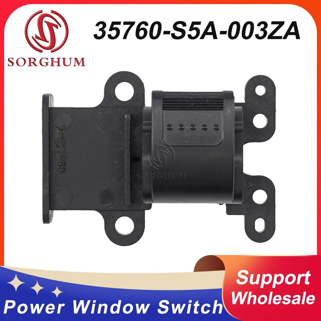 

SORGHUM For Honda Civic CR-V New Passenger Left Side Door Electric Window Switch 35760-S5A-003ZA 35760S5A003ZA Car Accessries