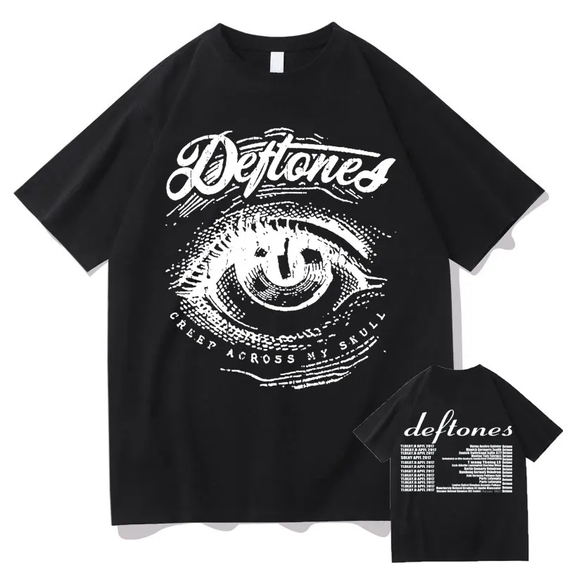 

Deftones Diamond Eyes Around The Fur Tour Print T Shirt Men Women Branded Rock Hip Hop Short Sleeve T-shirts Men's Vintage Tees