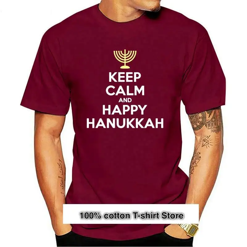 

Camiseta divertida de Hanukkah para hombres y mujeres, de talla grande S-5xl Camisa de algodón con cuello redondo, nueva