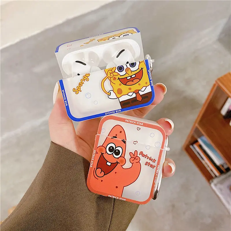 

Bandai SpongeBob Patrick Star Earphone Cover for Apple AirPods Pro Anti-fall Case Wirelessfor AirPods 3 1 2 Bluetooth-compatible