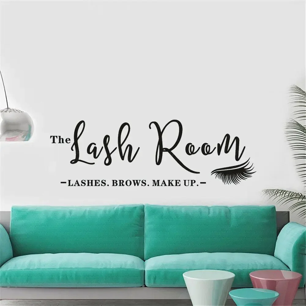 Знак для комнаты с ресницами виниловая наклейка на стену ресница студия салон