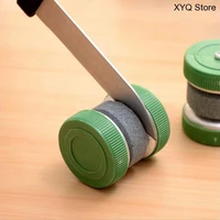 portable mini kitchen knife sharpener kitchen tools accessories creative roundness type camping pocket knife sharpener 1pc