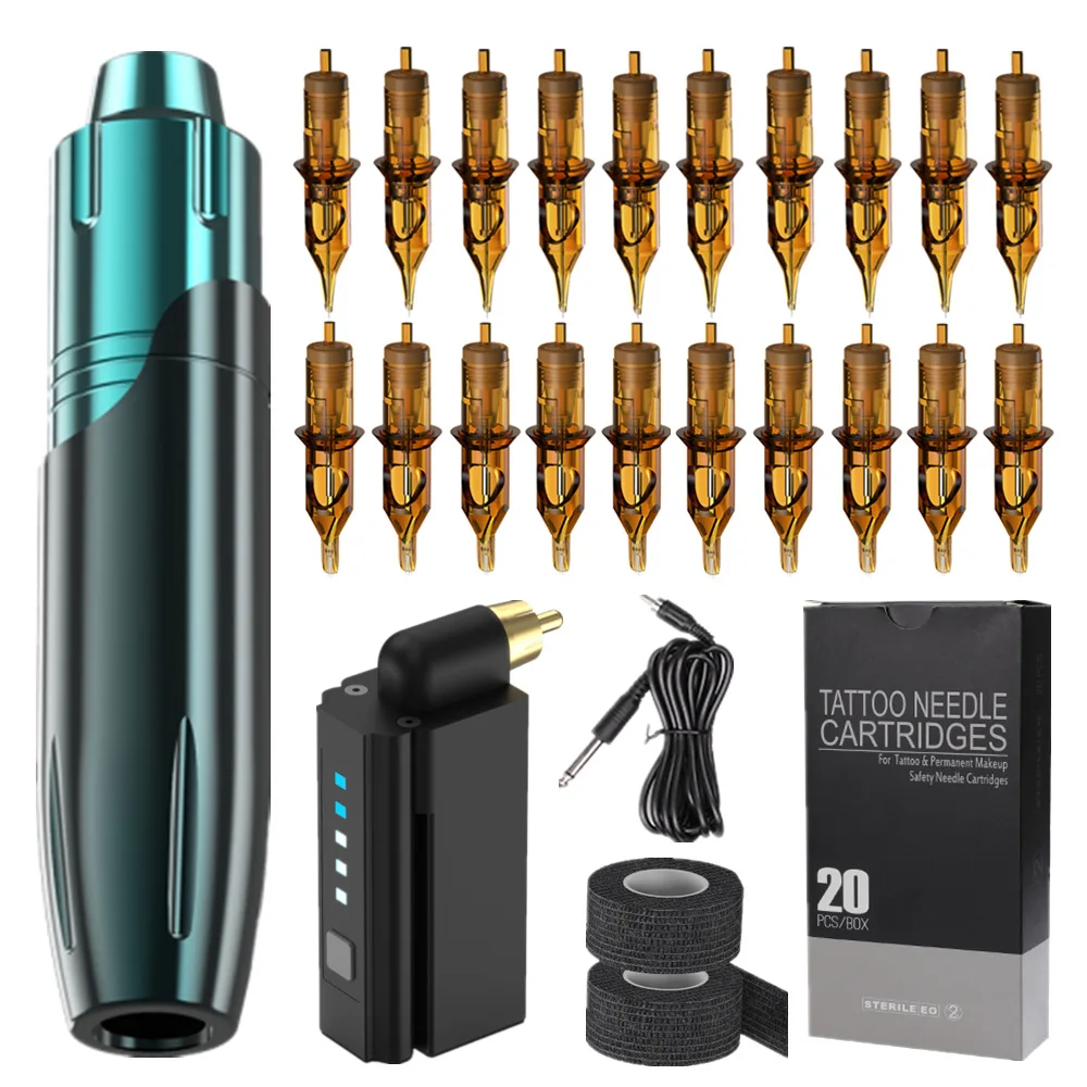 

Professional Tattoo Kits Motor Tattoo Machine Set Motor Tattoo Pen Full Set of Tattoo Equipment Color Inks Power Supply