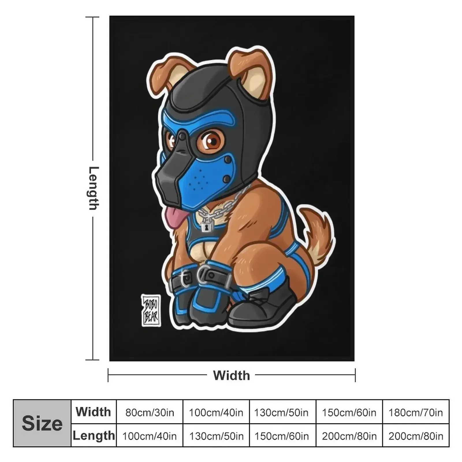 PLAYFUL PUPPY - BLUE MASK BEARZOO SERIES Плед для кровати на зиму заказ Одеяла