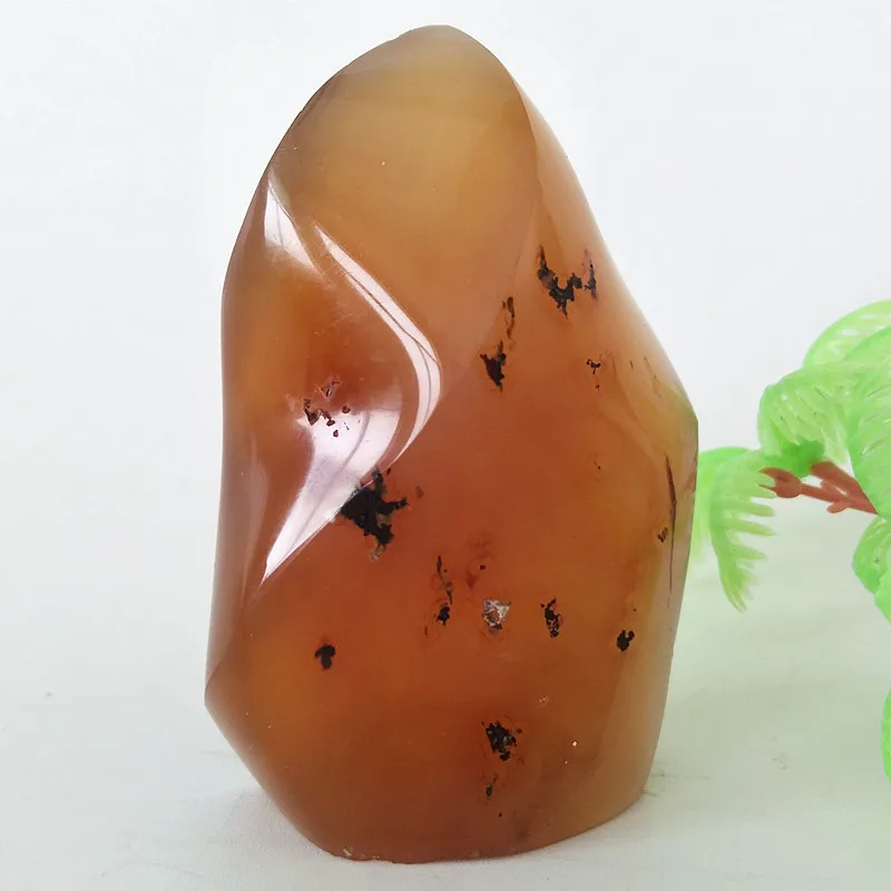 

Natural Crystal Water Grass Agate Stone Torch Home Decoration Feng Shui Pieces