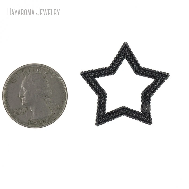 5 шт. карабин бронзового цвета оптовая продажа звезды пентаграмма черные и крючки