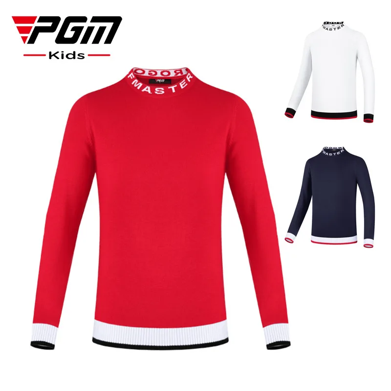 Sweater Children Winter Mercerized Wool Sports Clothing Girls Warm Long-sleeved T-shirt Round Neck Thick Autumn Clothes