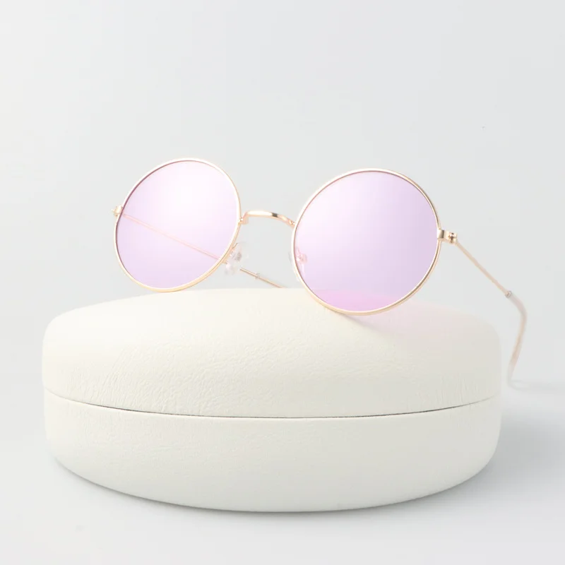 

Очки солнцезащитные женские круглые, винтажные брендовые дизайнерские модные ретро солнечные очки для улицы и путешествий, карамельные цв...