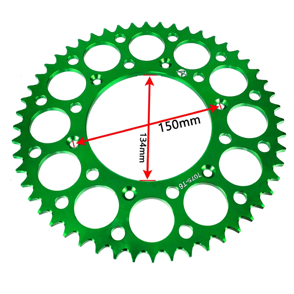 Задняя звездочка 45T 48T 50T 52T для Kawasaki KLX230 KLX 230 250 300R 450R 650 KX125 KX250 KX250F KX450F KX500 KDX200 KDX250 (art.: 3920d50101b08) - 3920d50101b08