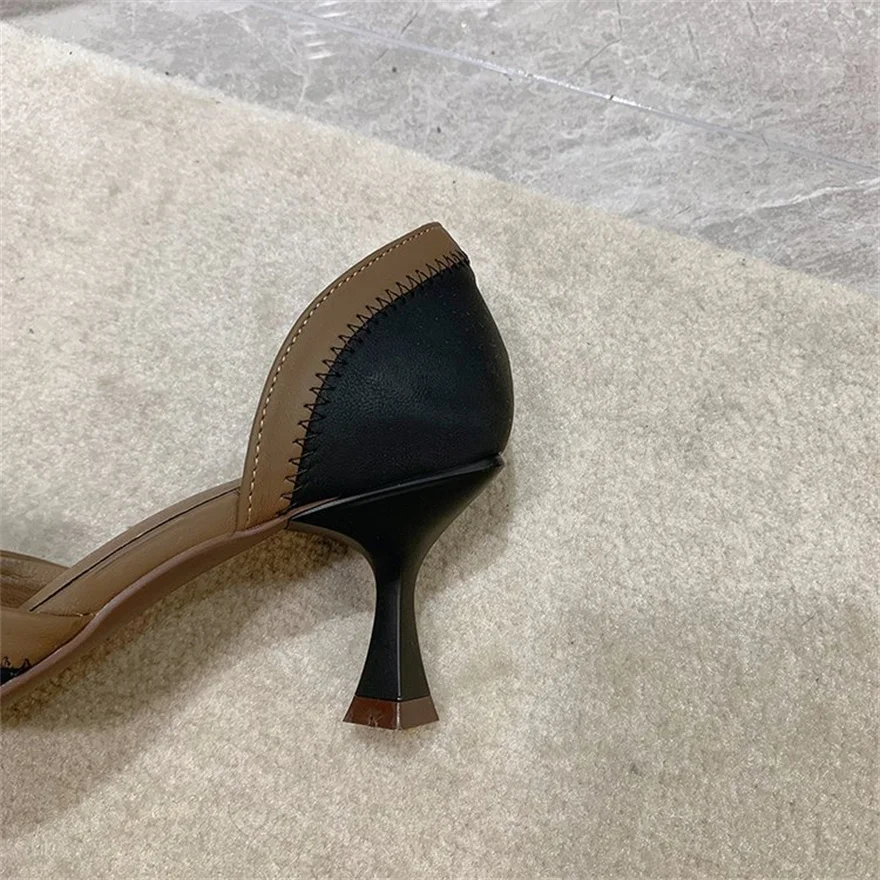 Женские весенние туфли на высоком каблуке с бантом новая Корейская версия 2024