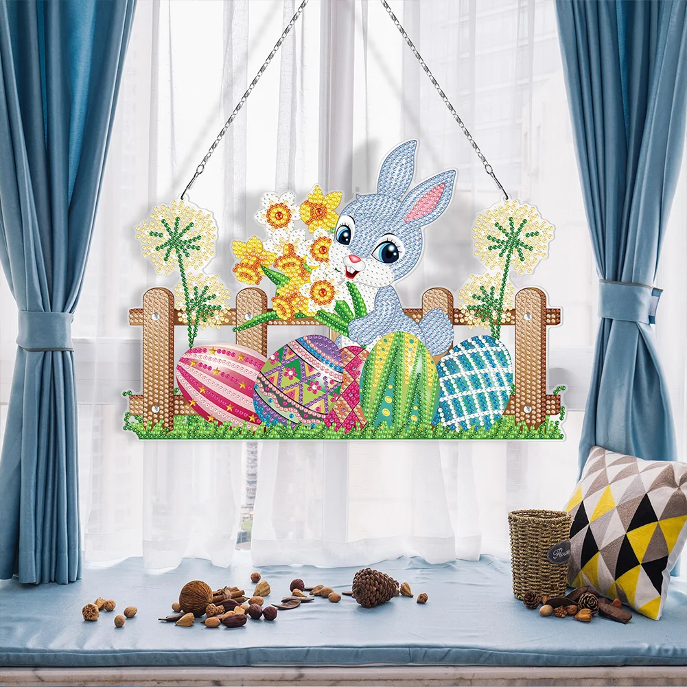 

Алмазная живопись особой формы, Набор пасхальных венков, художественные изделия, украшение из страз с подсветкой, праздничный подарок