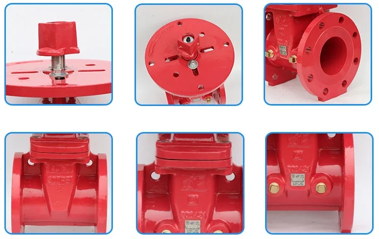 TKFM 4-дюймовый неподъемный противопожарный мягкий герметичный фланцевый затвор