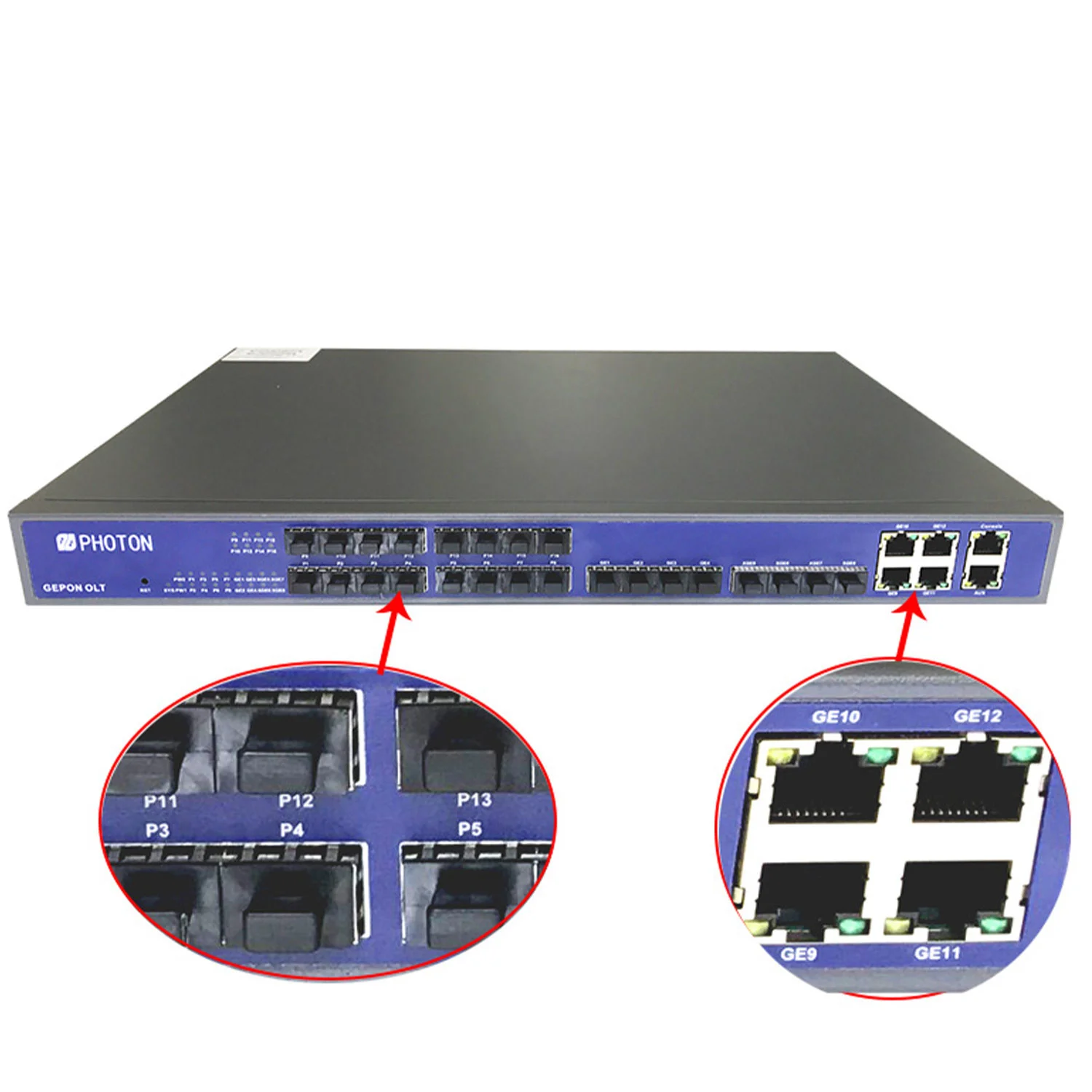 Рисунок 6 - PIXLINK OLT GPON 16 портов Ftth