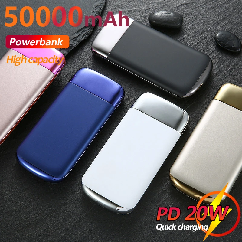 

Large Capacity 50000mAh Mobile Power Charger with LED Light Digital Display Outdoor Portable Fast Charging External Battery