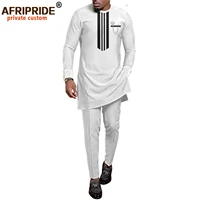 african men clothing set dashiki shirts and ankara pants tracksuit casual tribal attire blouse coats crop top attire a2116051
