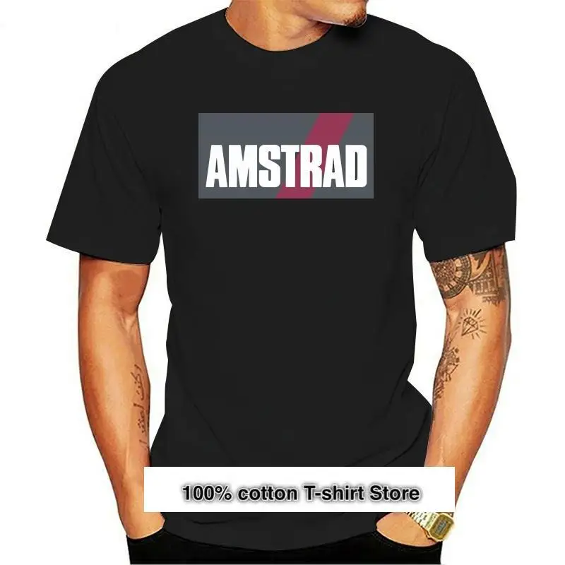 

Camiseta estampada de algodón para hombre y mujer, camisa de manga corta con cuello redondo, NDVH Amstrad