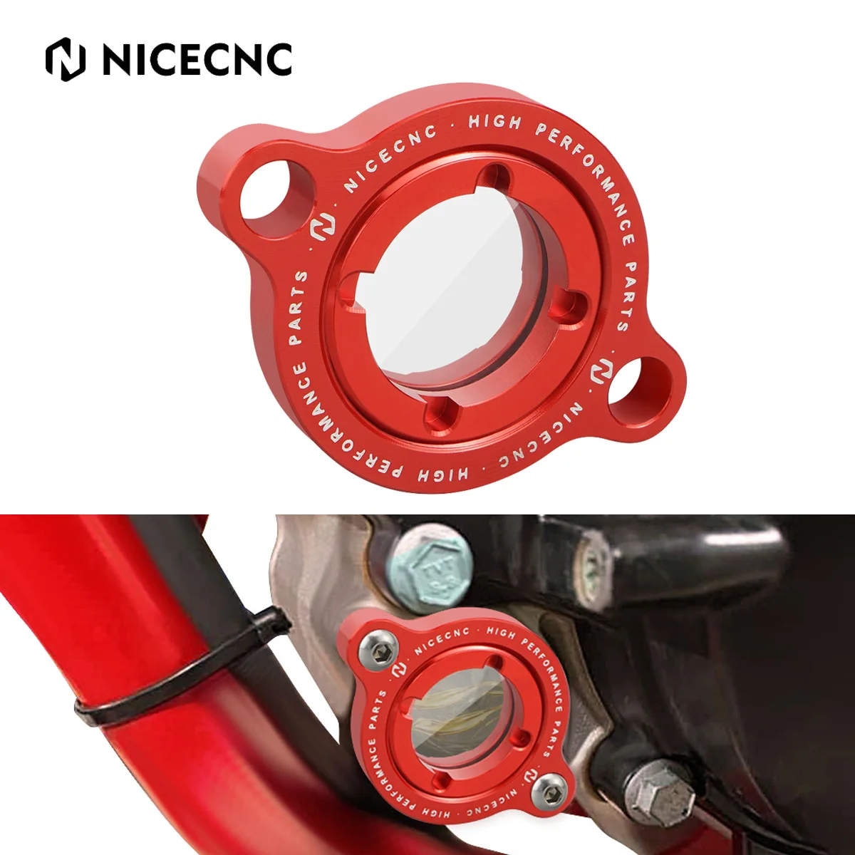 

NiceCNC Transparent Oil Filter Cap Cover Guard Protector for Beta RR RR-S 350 390 430 480 490 500 Enduro Racing 4T 2018-2022