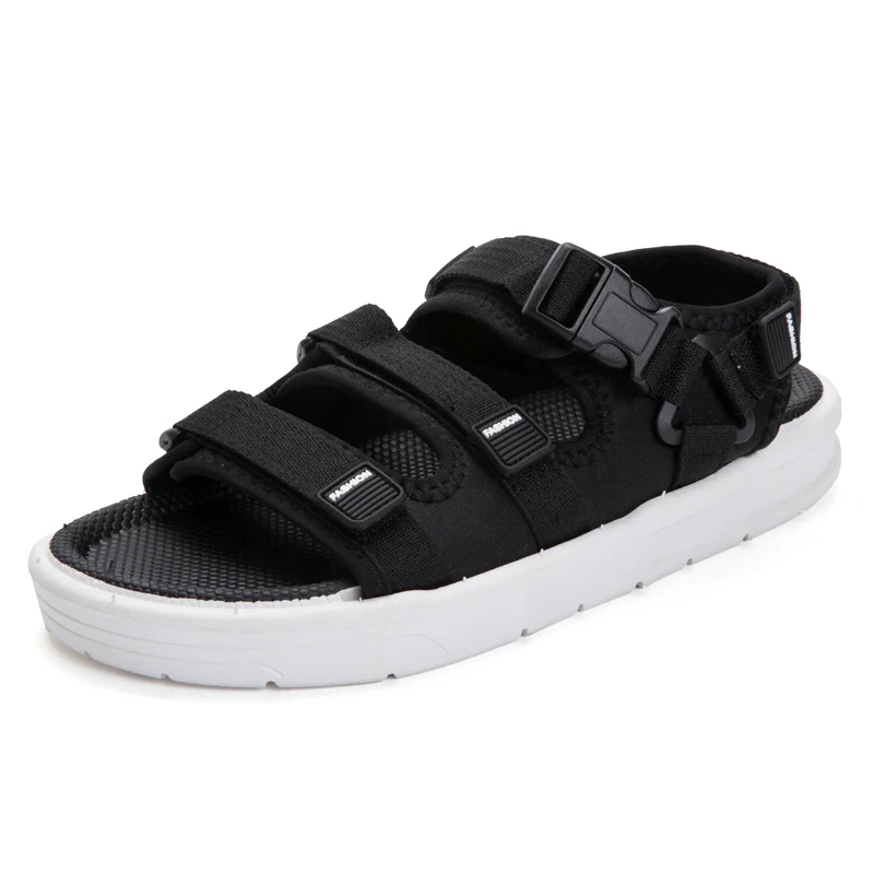 

New Man Canvas Sandals 2022 Cool Summer Beach Shoes Non-slip Open Toe Men's Sandals Cool Water Beach Slippers Boys Footwear