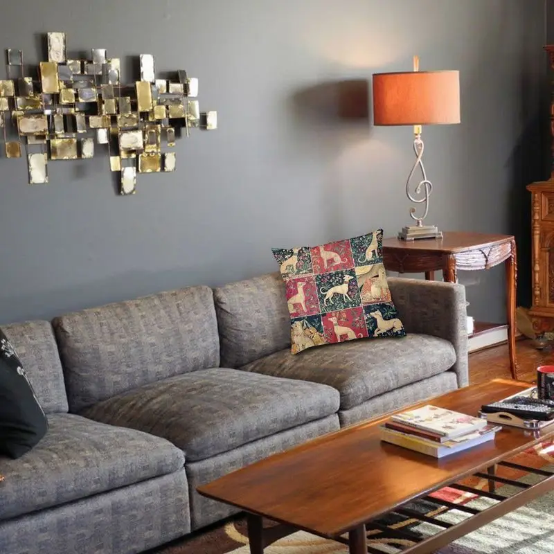 45x45 см средневековая серая наволочка для подушки с собакой щенка дивана домашний