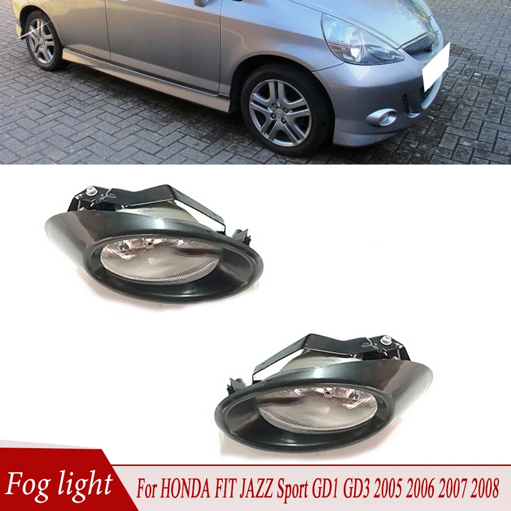 Left Right Front Bumper Fog Light Fit For HONDA FIT JAZZ Sport GD1 GD3 2005 2006 2007 2008 Car Auto Replacement Parts Lights |