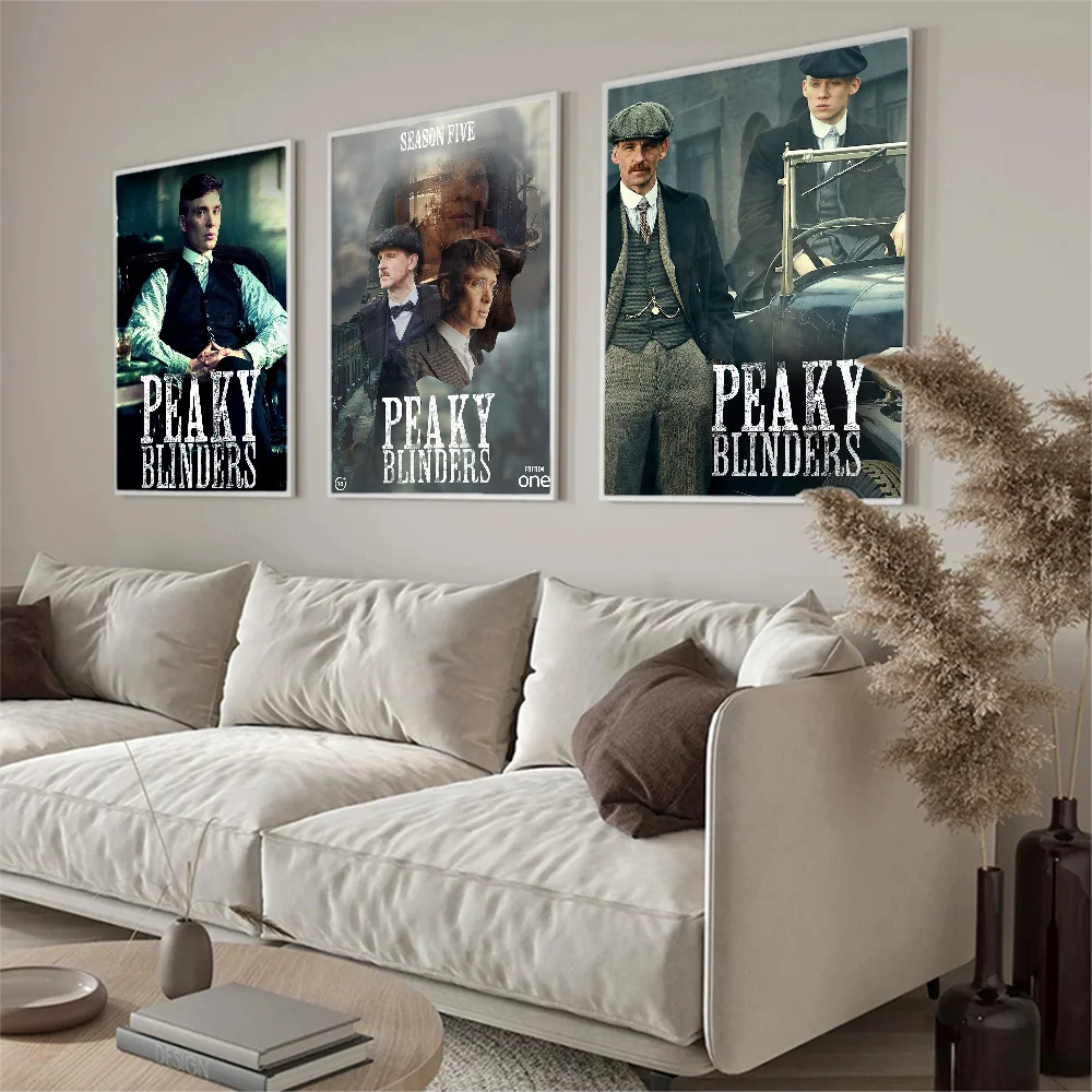 P-Peaky B-Blinders Винтажные Классические HD Настенные Постеры Ретро Художественный