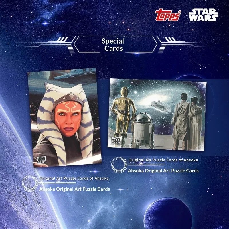 Фото Оригинальный набор коллекционных карточек Topps Chrome Galaxy Star Wars 2026 года с официальной лицензией, включающий параллельные карты Chrome и автографы. №4