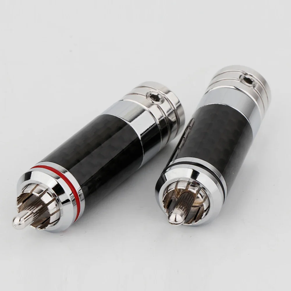 Preffair R1717 RCA разъемы из углеродного волокна 4 шт.
