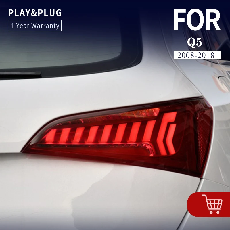 

Car Styling Rear Lights For AUDI Q5 2008-2018 Taillights LED DRL Dynamic Turn Signal Brake Tail Lamps Auto Accessories