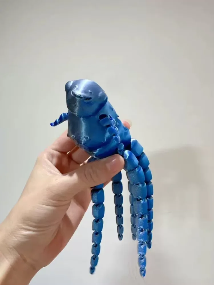 Фото Фигурка Snuggle Fish из Subnautica: 3D-печатная подвижная модель осьминога-монстра с пипками, в наличии №1