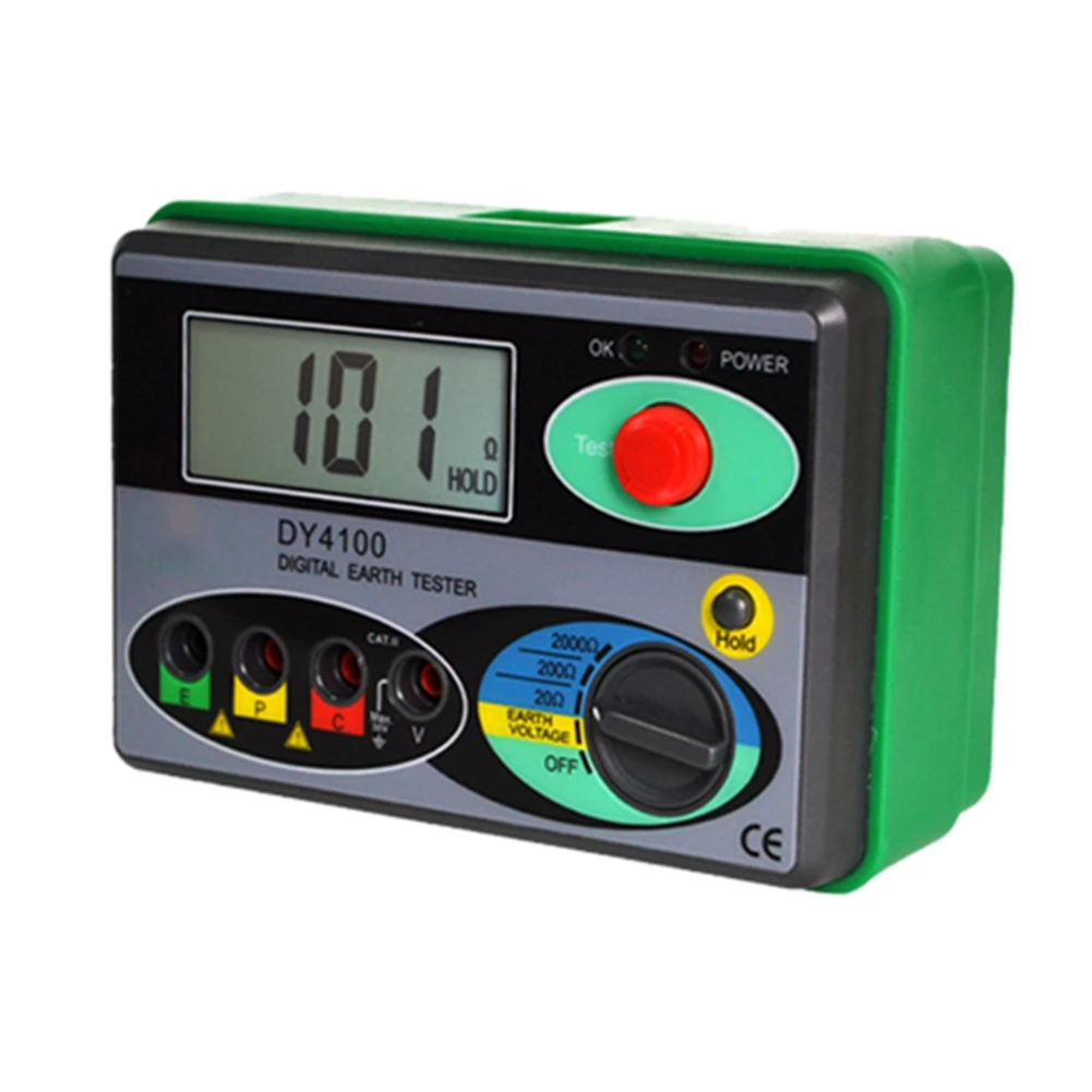 

DY4100 Digital Multimeter Megohmmeter Earth Resistance Tester Ground 0-2000 Ohm Megger Meter Resistance Tester