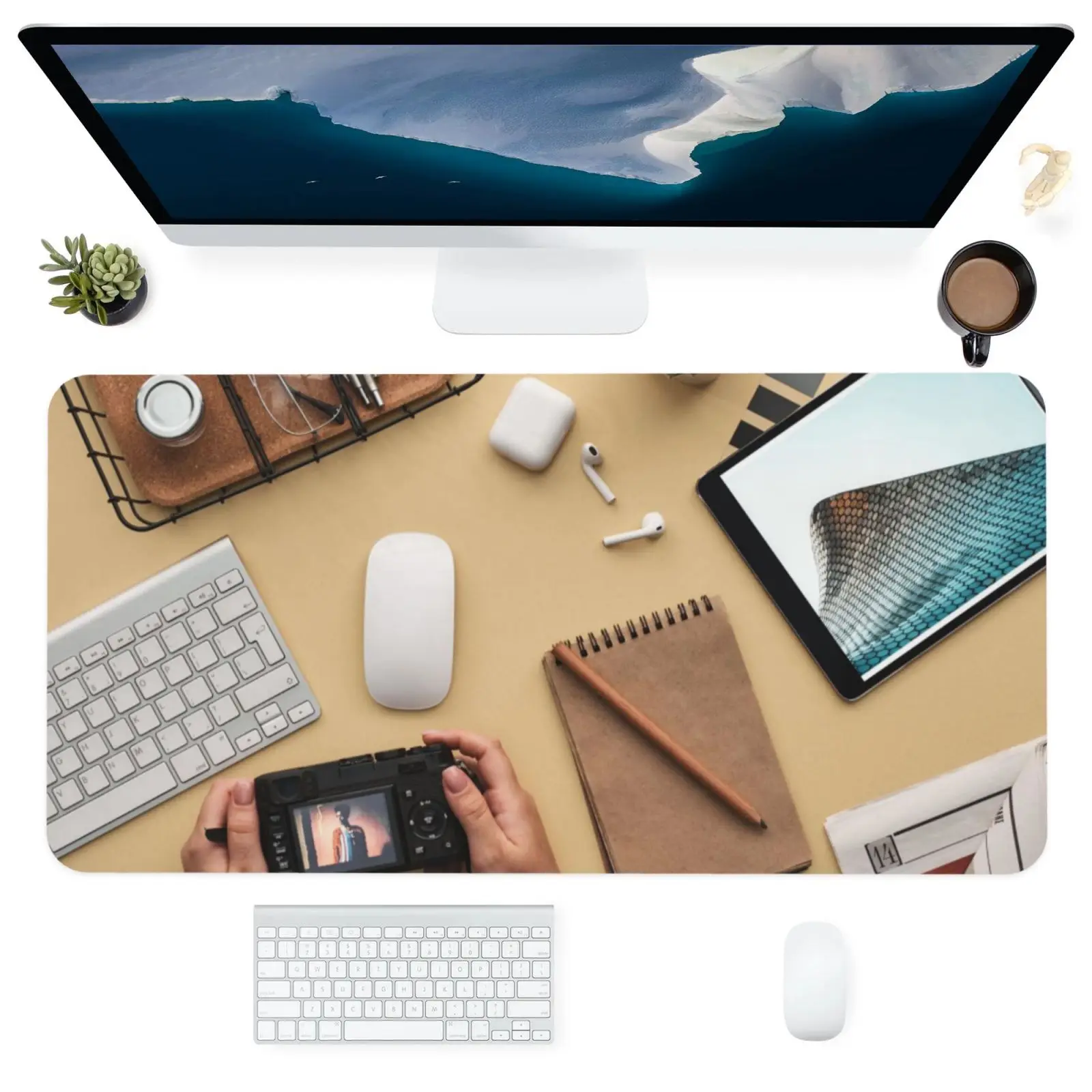 

Computer Office Mouse Pad Keyboards Accessories Large Square Washable Personalized Desk Pads Mats Decoration Patterns 400x900MM