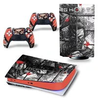 ghost of tsushima ps5 standard disc edition skin sticker decal cover for playstation 5 console controller ps5 skin sticker