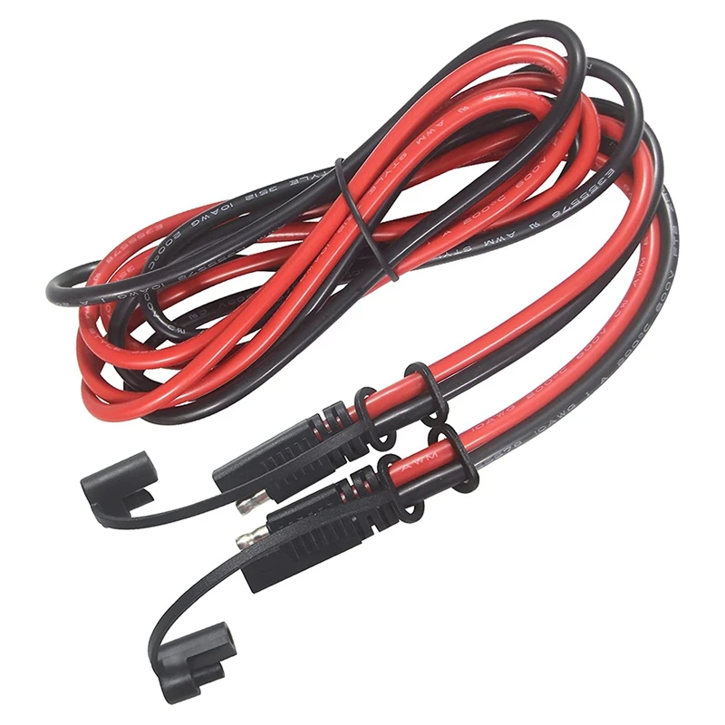 

NEW-10Gauge Sae Extension Cable 10AWG - 3.29FT Sae to Sae Cable Battery Charger Extension Cord Heavy Duty 10AWG
