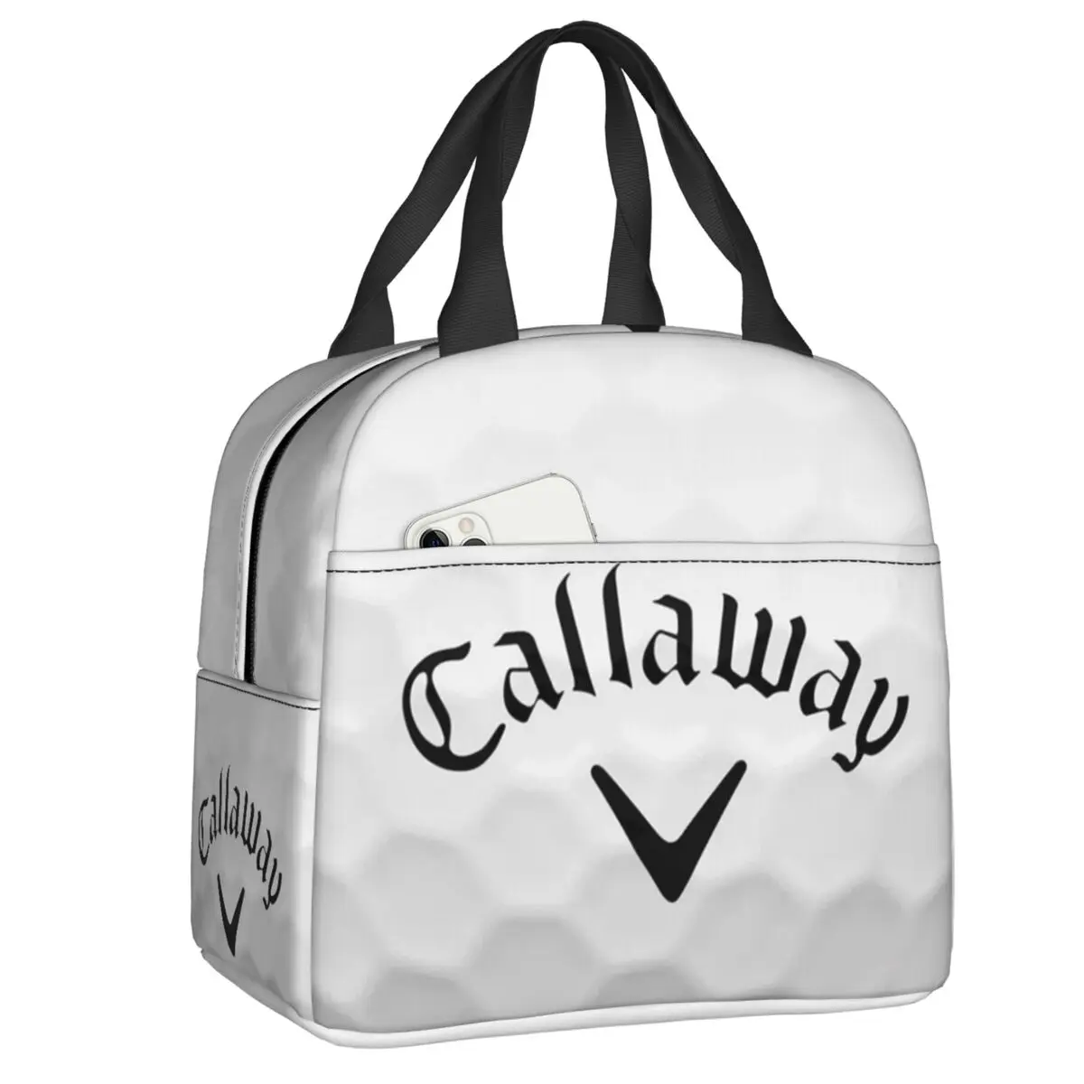 

Golf Logo Insulated Lunch Bag for Women Resuable Thermal Cooler Bento Box Kids School Children