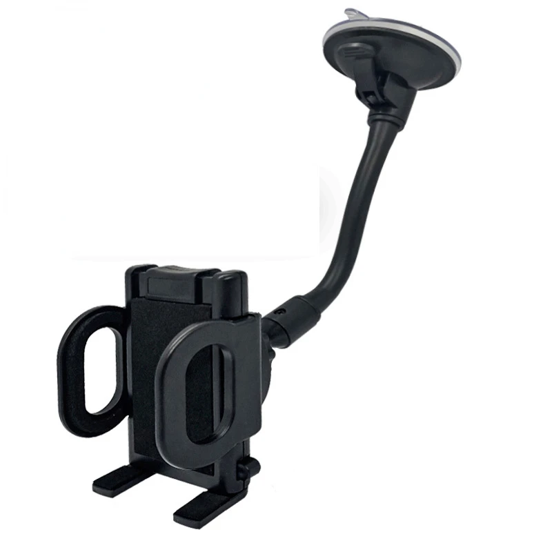 

360 Rotate Car Phone Holder Windshield Cell Phone Support For iPhone 12 13 Pro XS XR Mobile Phone Stand Mount Long Arm Clip