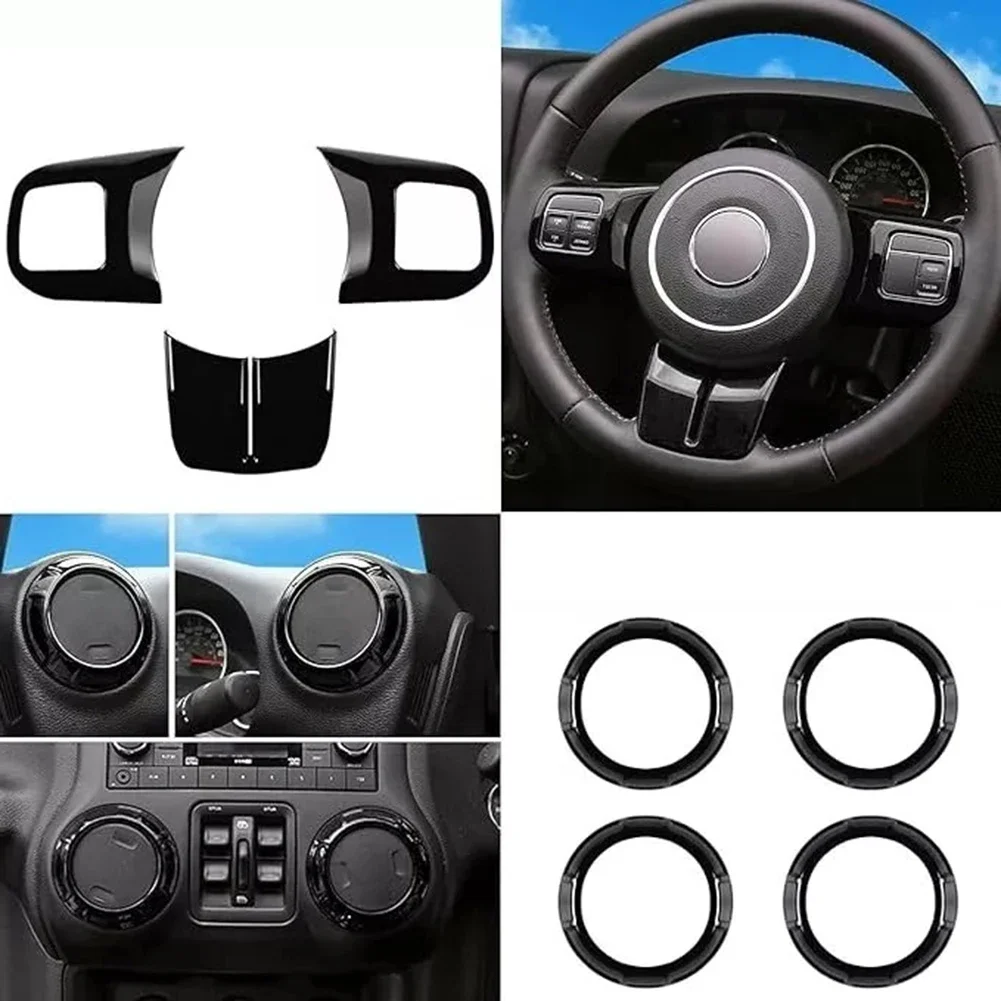 18 шт. комплект отделки центральной панели управления для Jeep Wrangler JK 11-17 набор