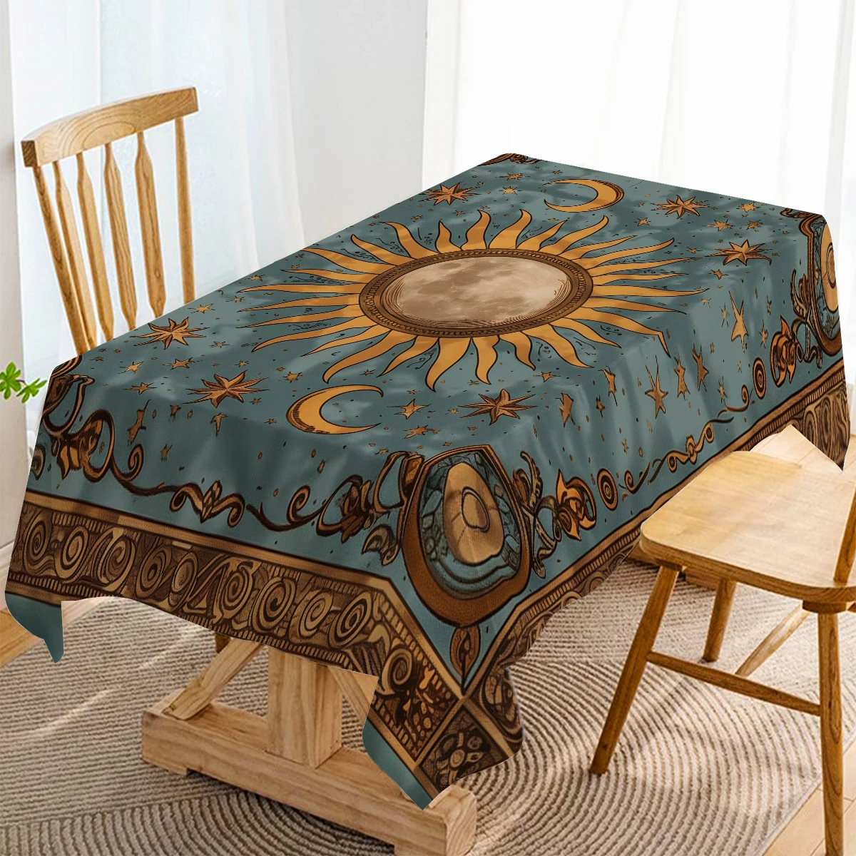 

Sun and Moon Скатерть из полиэстера/хлопка