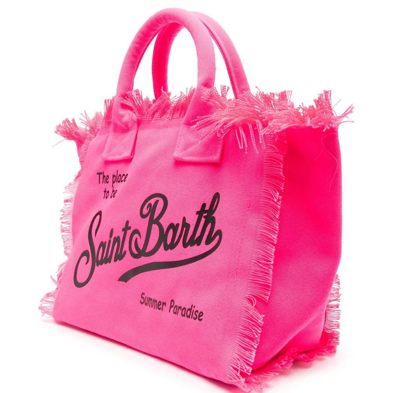 Europe and America Travel High Capacity Women's Bag New Handmade Tassel Handbag Fashion Printed Denim Tote Bag